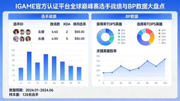 IGAME官方认证平台全球巅峰赛选手战绩与BP数据大盘点